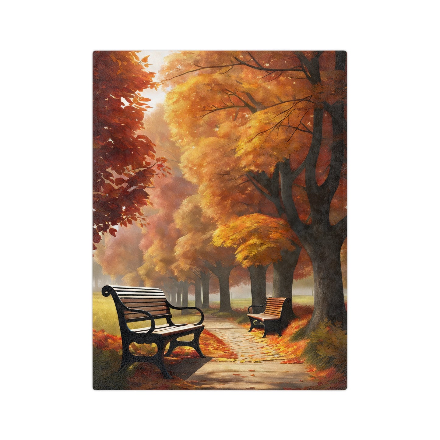 Beautiful Autumn Foliage Soft Blanket