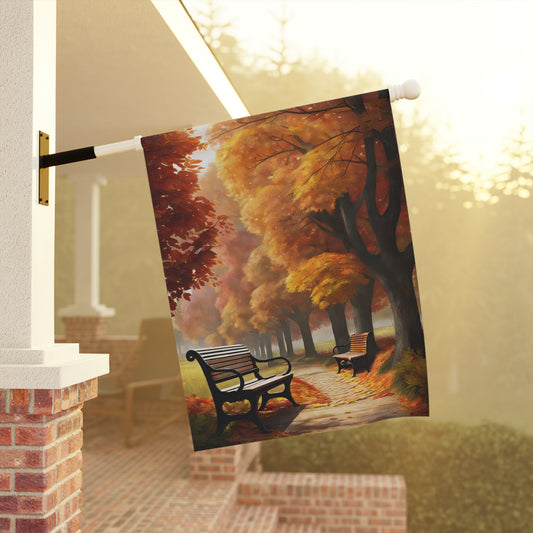 Beautiful Garden Flag/House Banner with Fall Colors