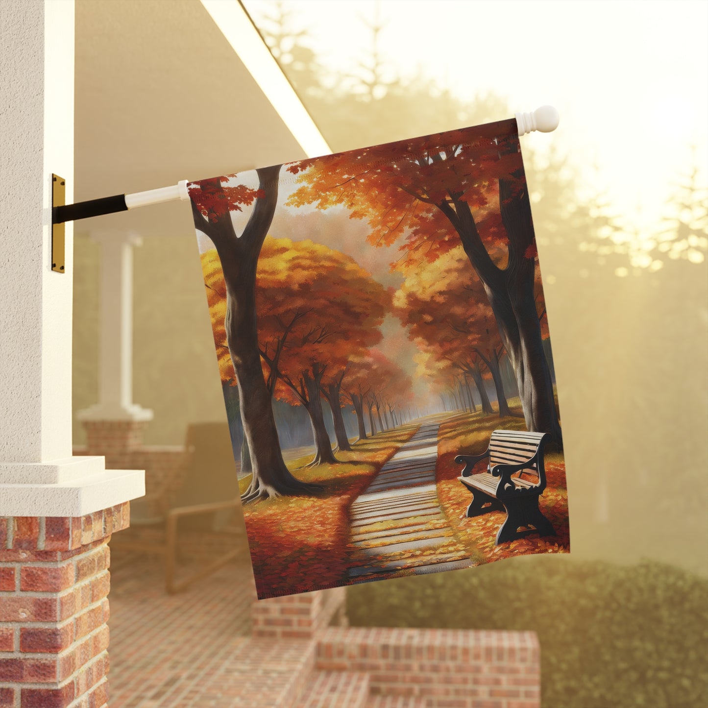 Fall Changing Leaves Garden Flag/House Banner