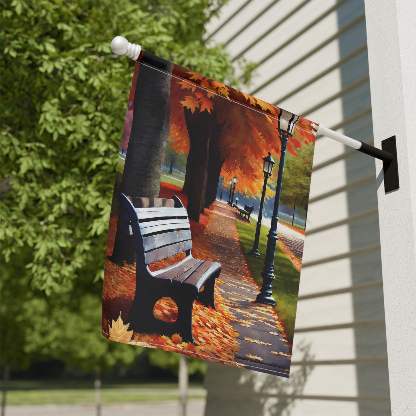 Charming Colorful Fall Garden Flag/House Banner