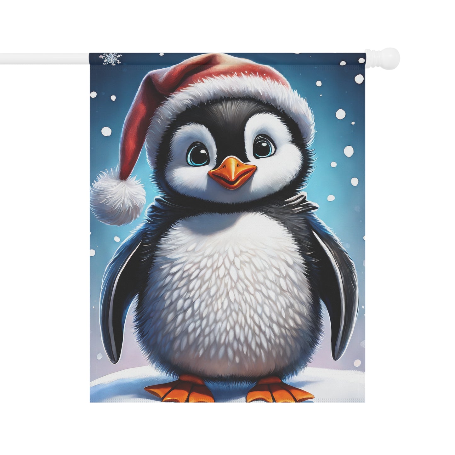 Holiday Penguin Garden Flag/ House Banner