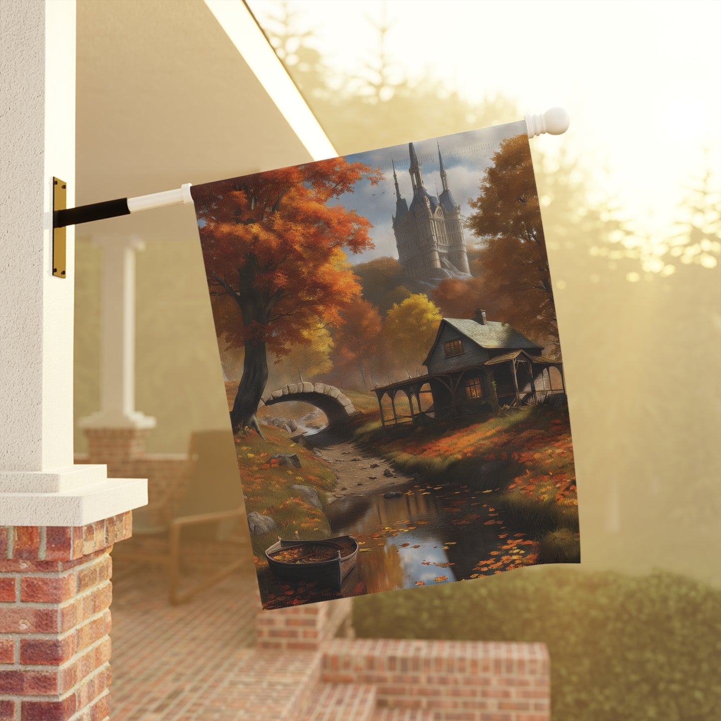 Charming Autumn Garden Flag/House Banner