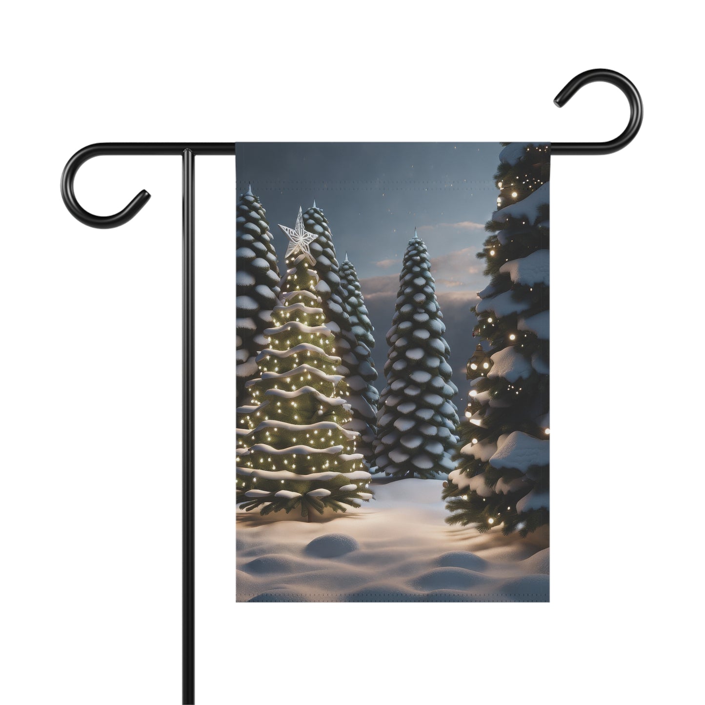 Beautiful Winter Wonderland Holiday Garden Flag/ House Banner