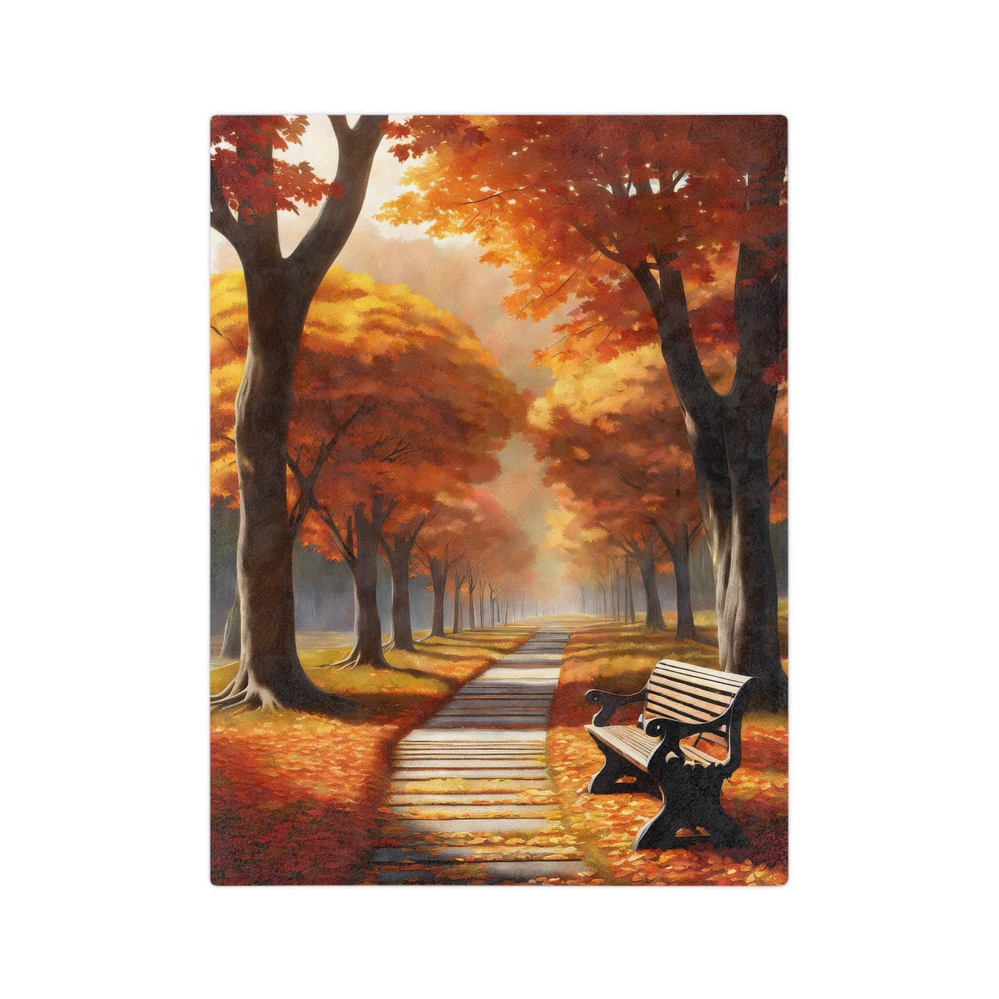 Beautiful Fall Foliage Soft Blanket