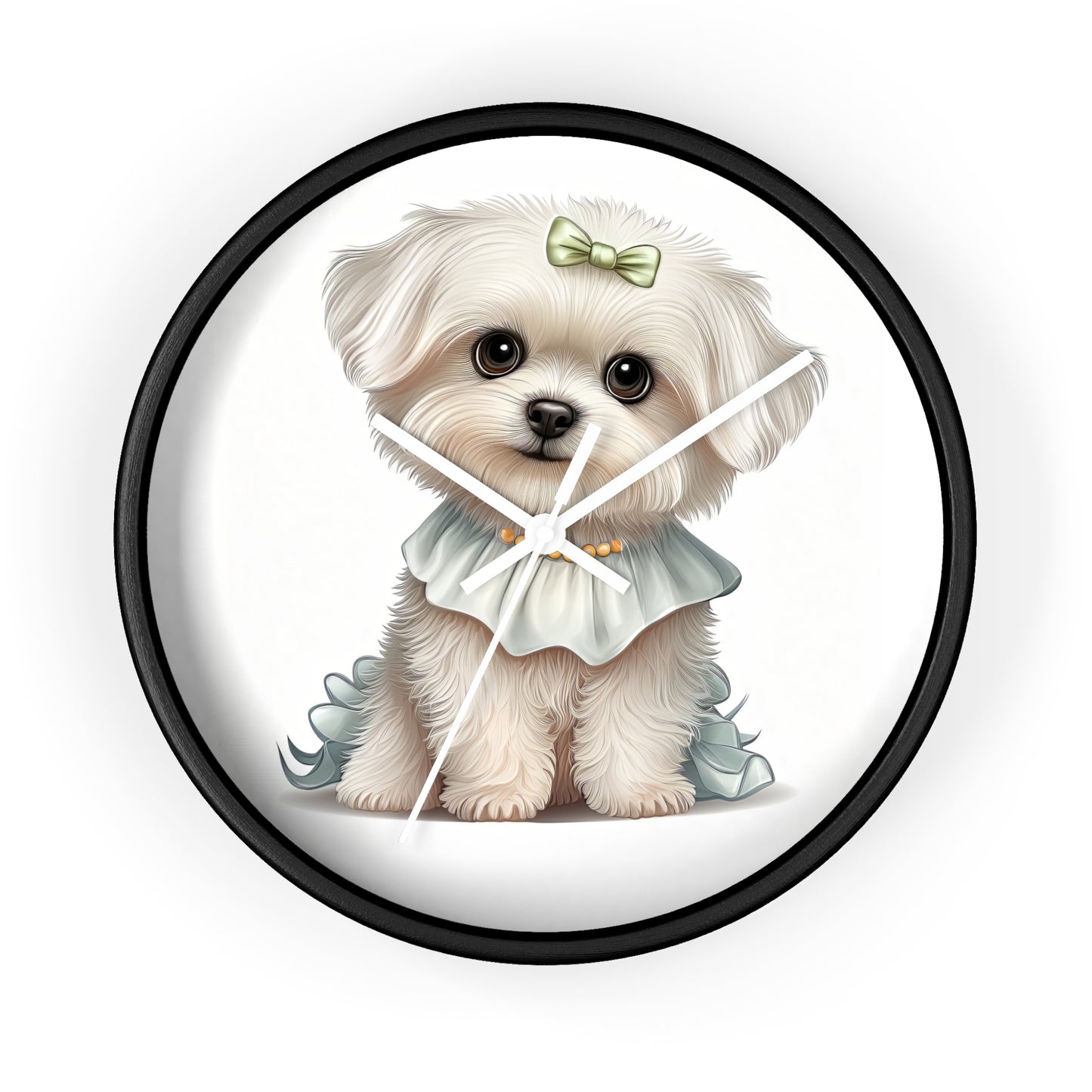 Maltese Puppuy Wall Clock