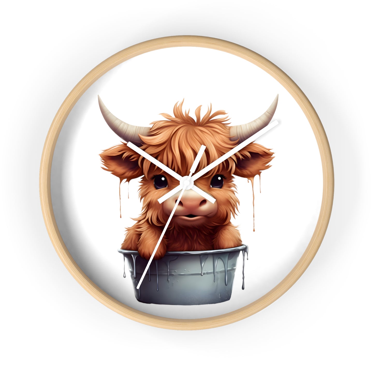 Cute Baby Cow Wall Clock