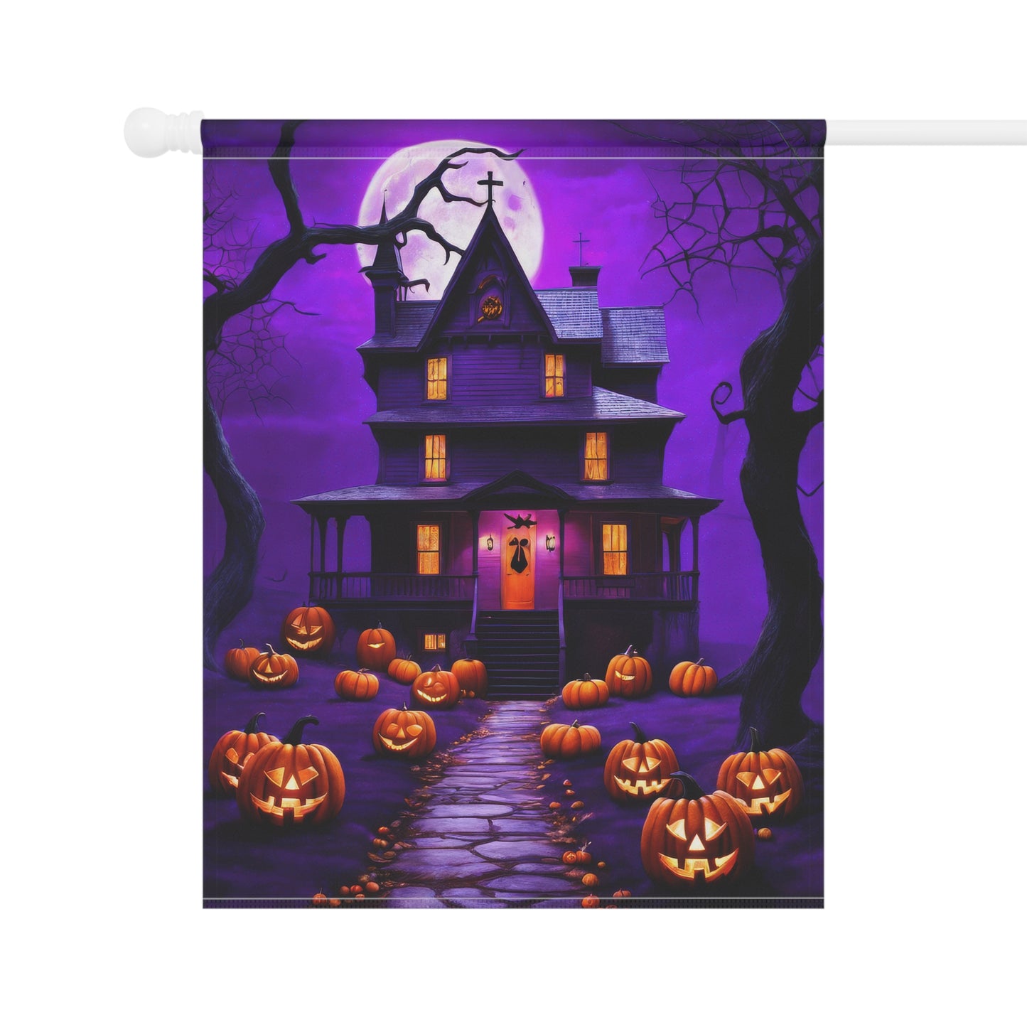 Haunted House Garden Flag/ House Banner