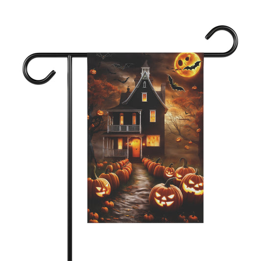 Jack-o-Lantern Halloween Garden Flag/ House Banner