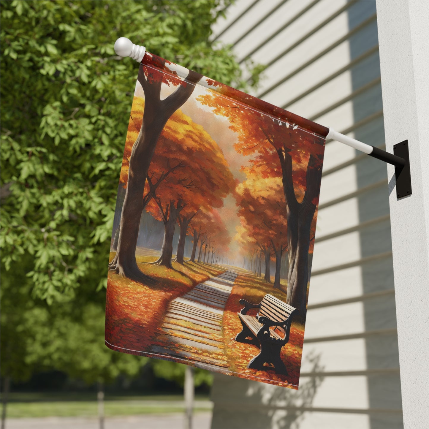 Fall Changing Leaves Garden Flag/House Banner