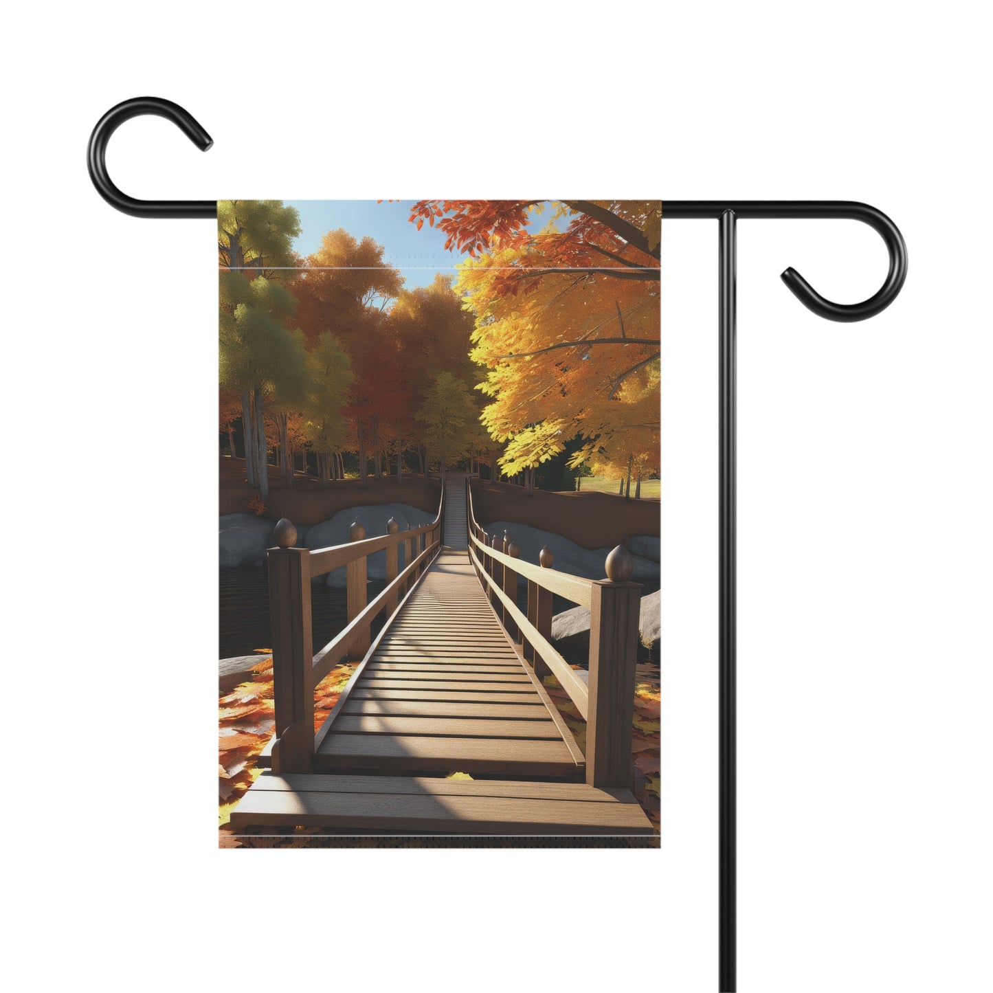 Colorful Autumn Scene Garden Flag/House Banner