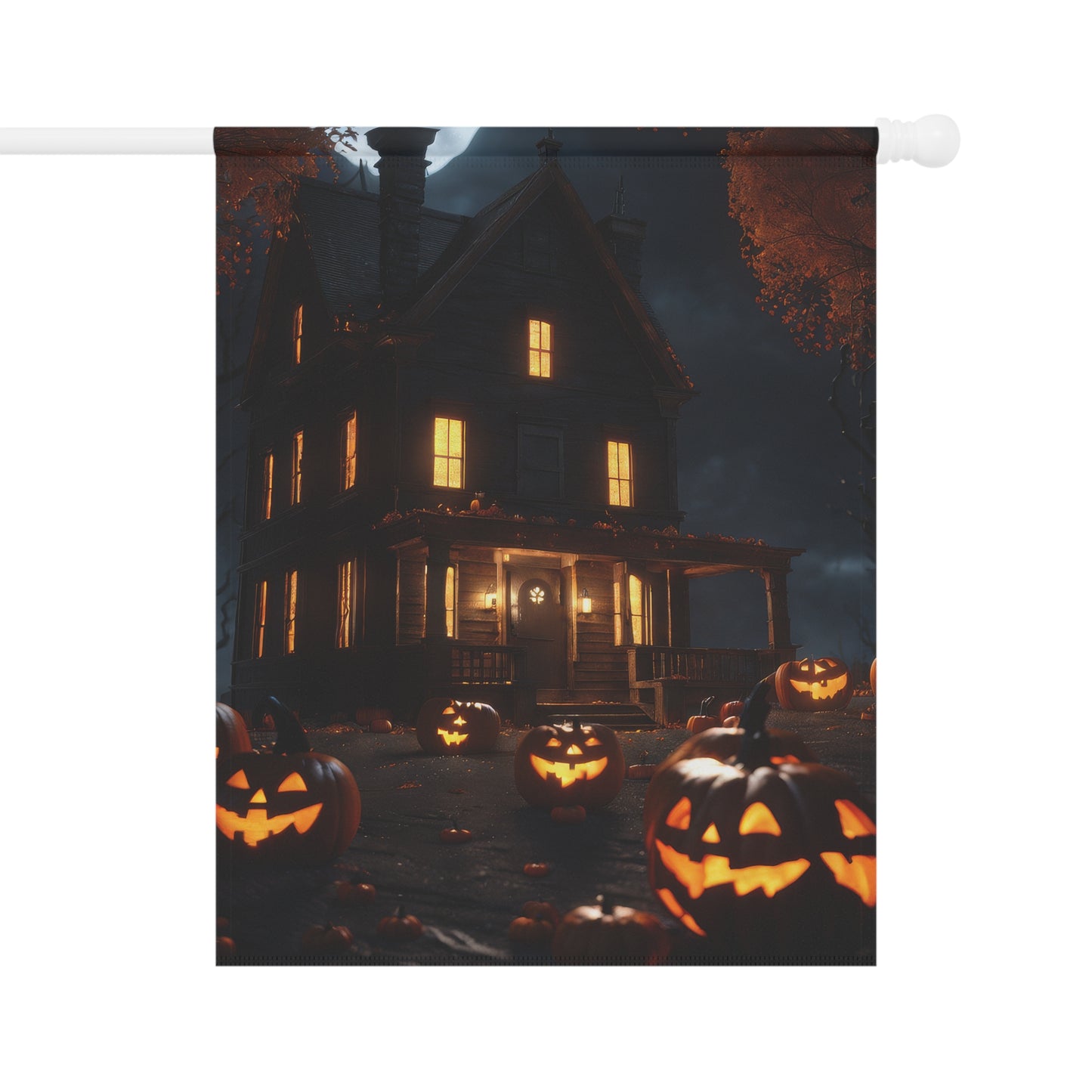 Eerie Halloween Garden Flag/ House Banner