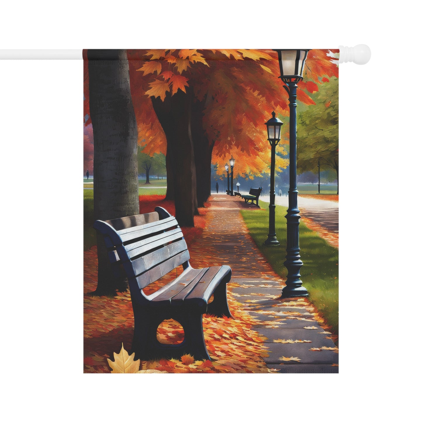 Charming Colorful Fall Garden Flag/House Banner