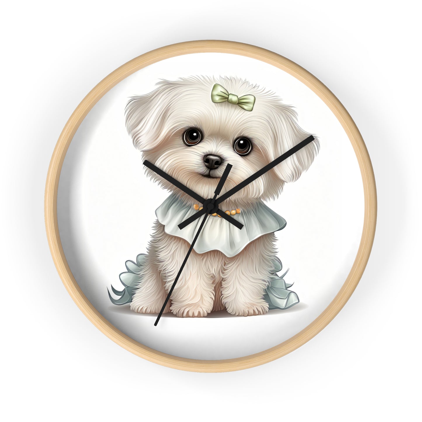 Maltese Puppuy Wall Clock