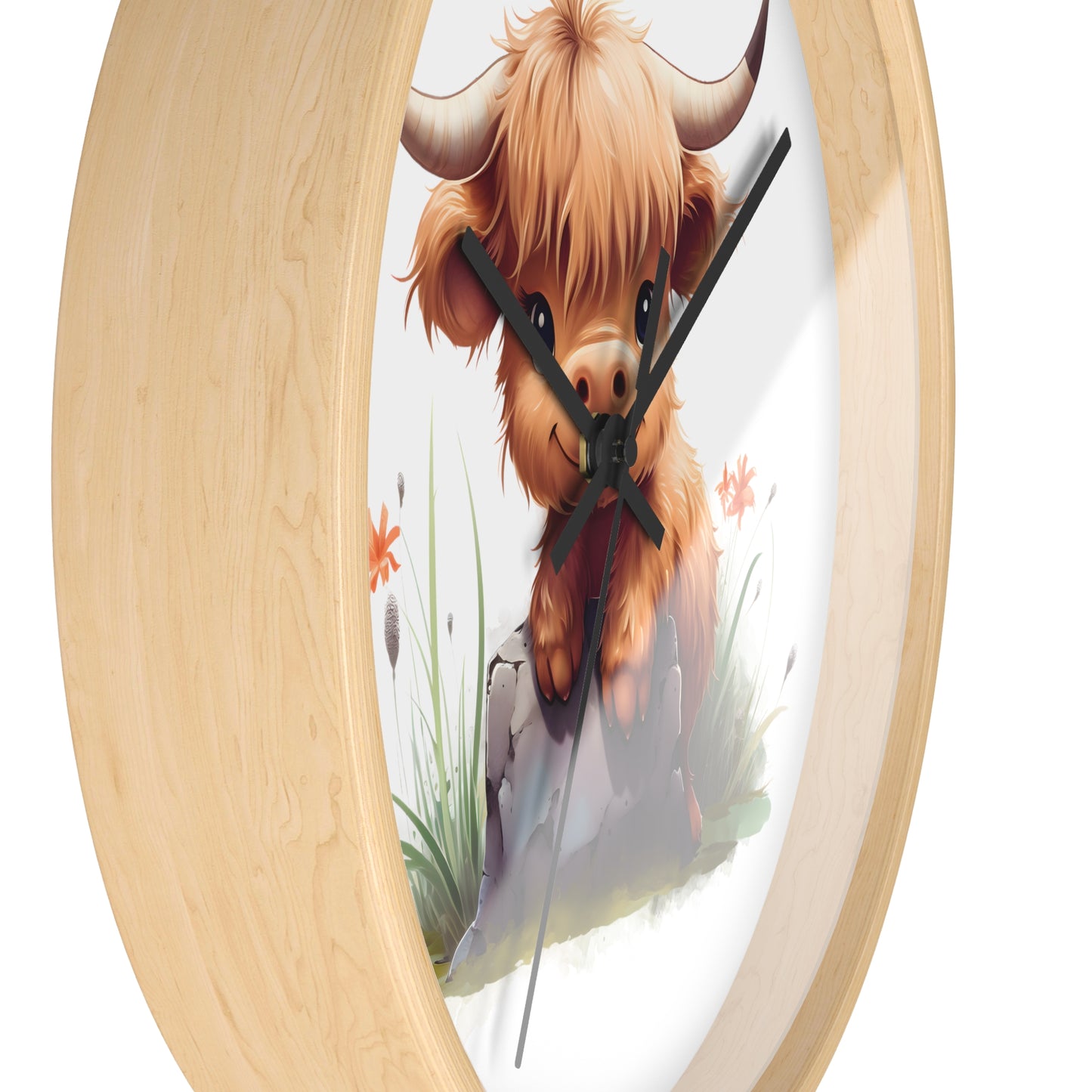 Cute Baby Cow Wall Clock