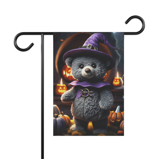 Cute Bear Halloween Garden Flag/ House Banner