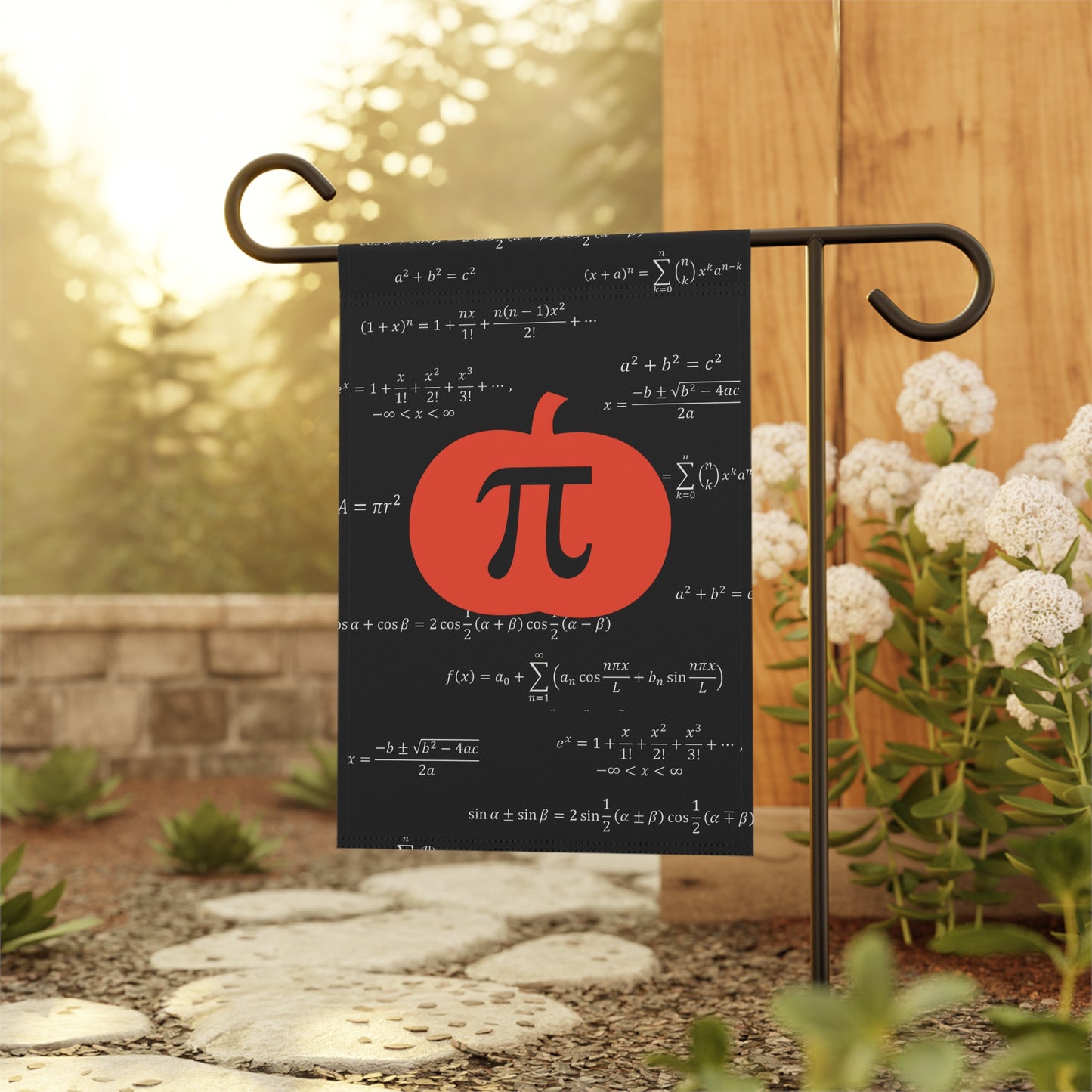 Pumpkin PI Garden Flag for Teachers/ House Banner For Math Geeks