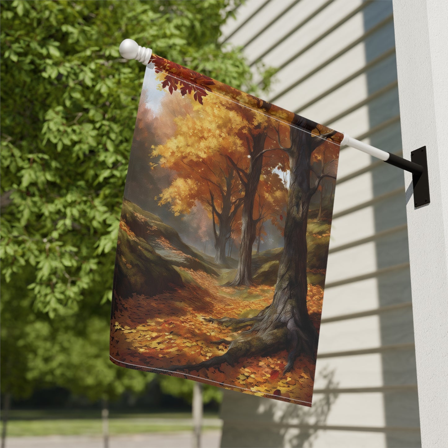 Serene Fall Garden Flag/House Banner