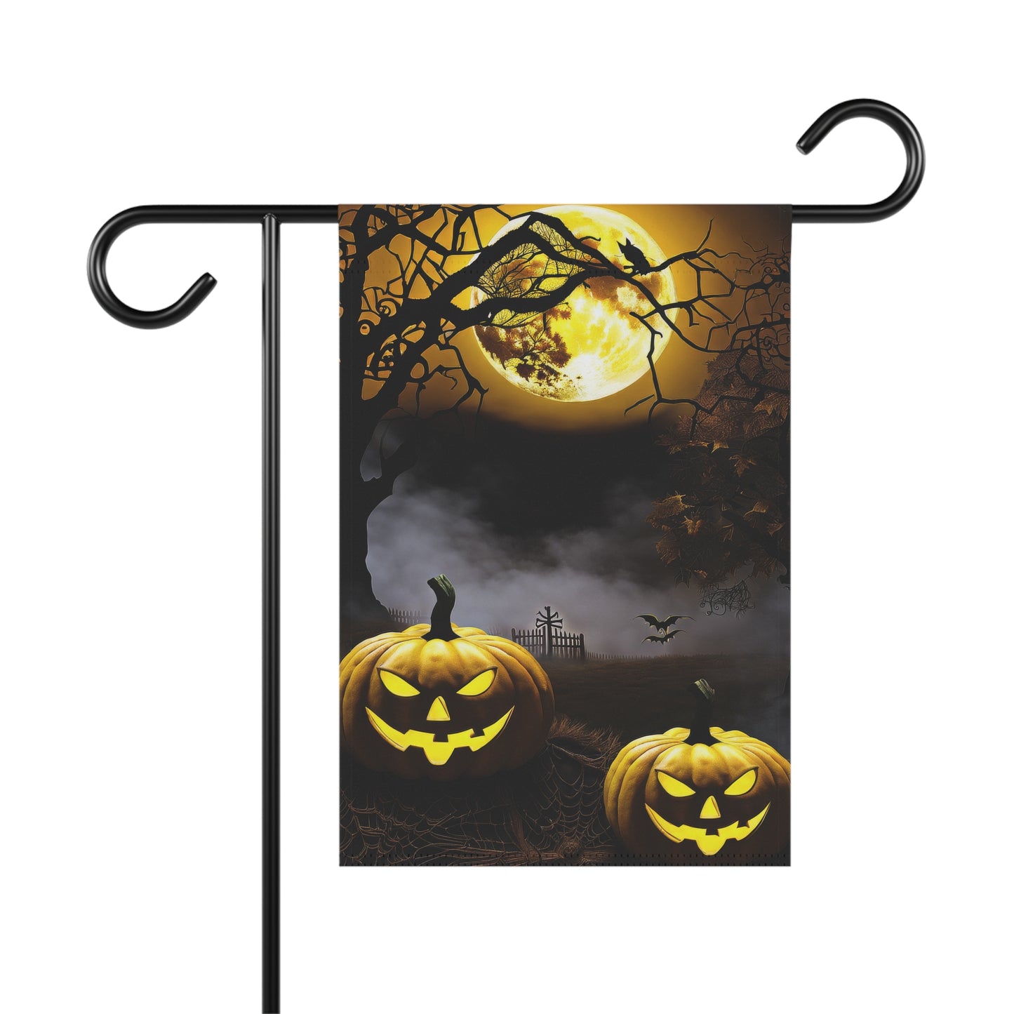 Frightful Jack-O-Lanterns Halloween Garden Flag/ House Banner