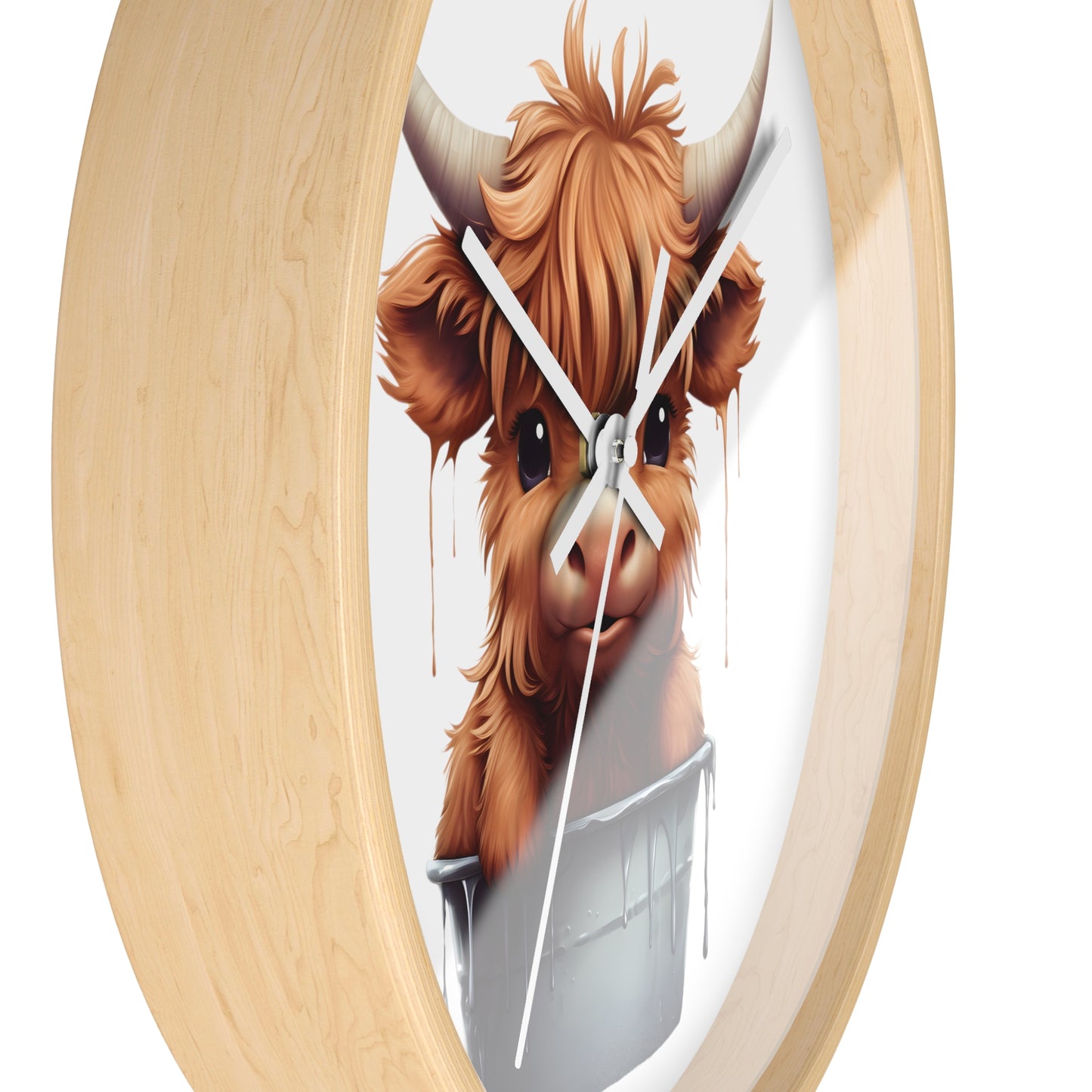 Cute Baby Cow Wall Clock