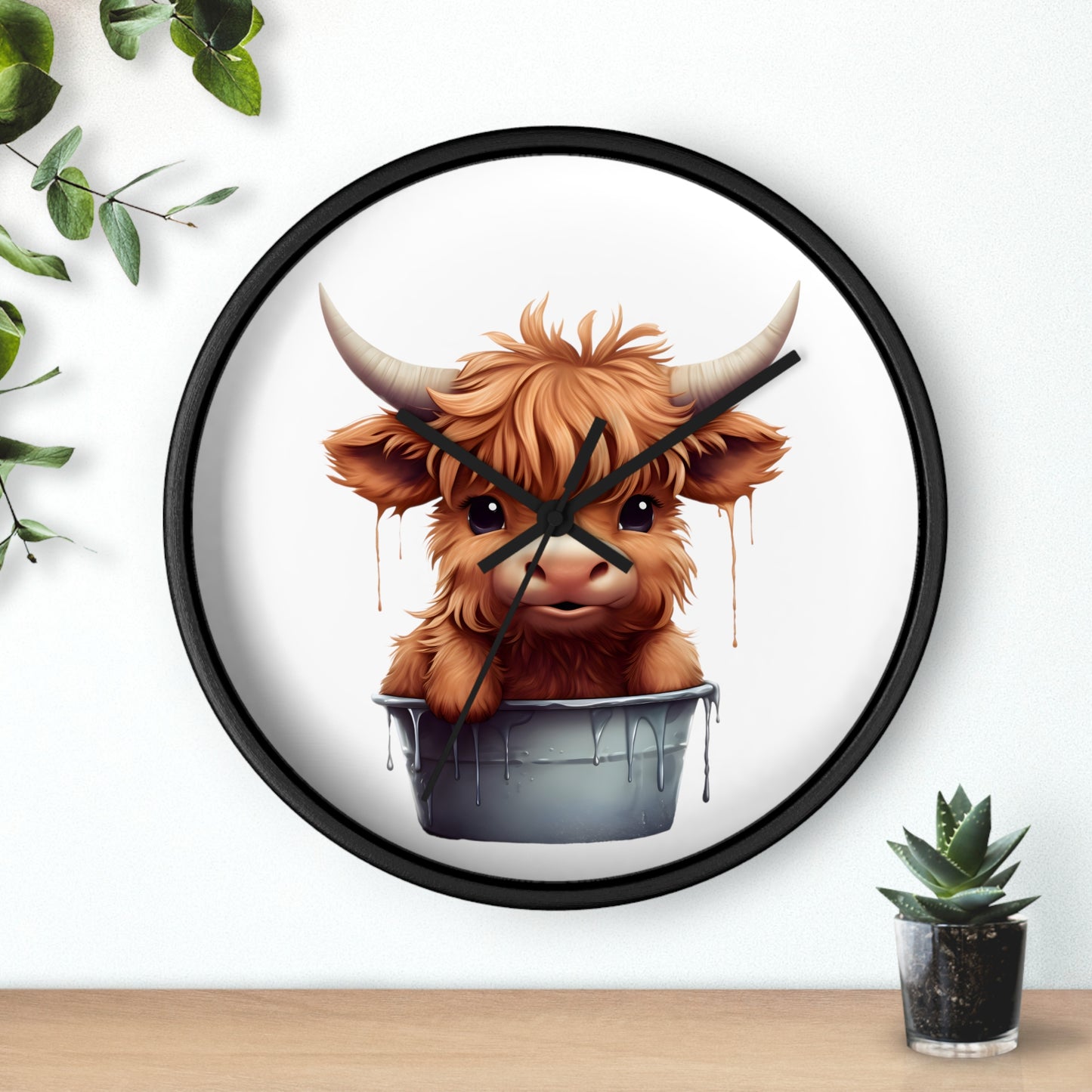 Cute Baby Cow Wall Clock