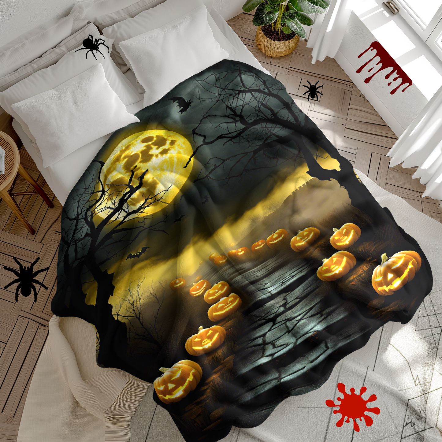 Jack-o-Lantern Halloween  Blanket