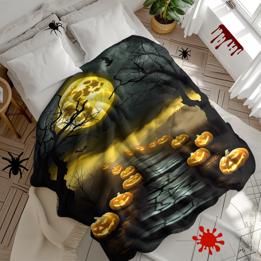 Jack-o-Lantern Halloween  Blanket