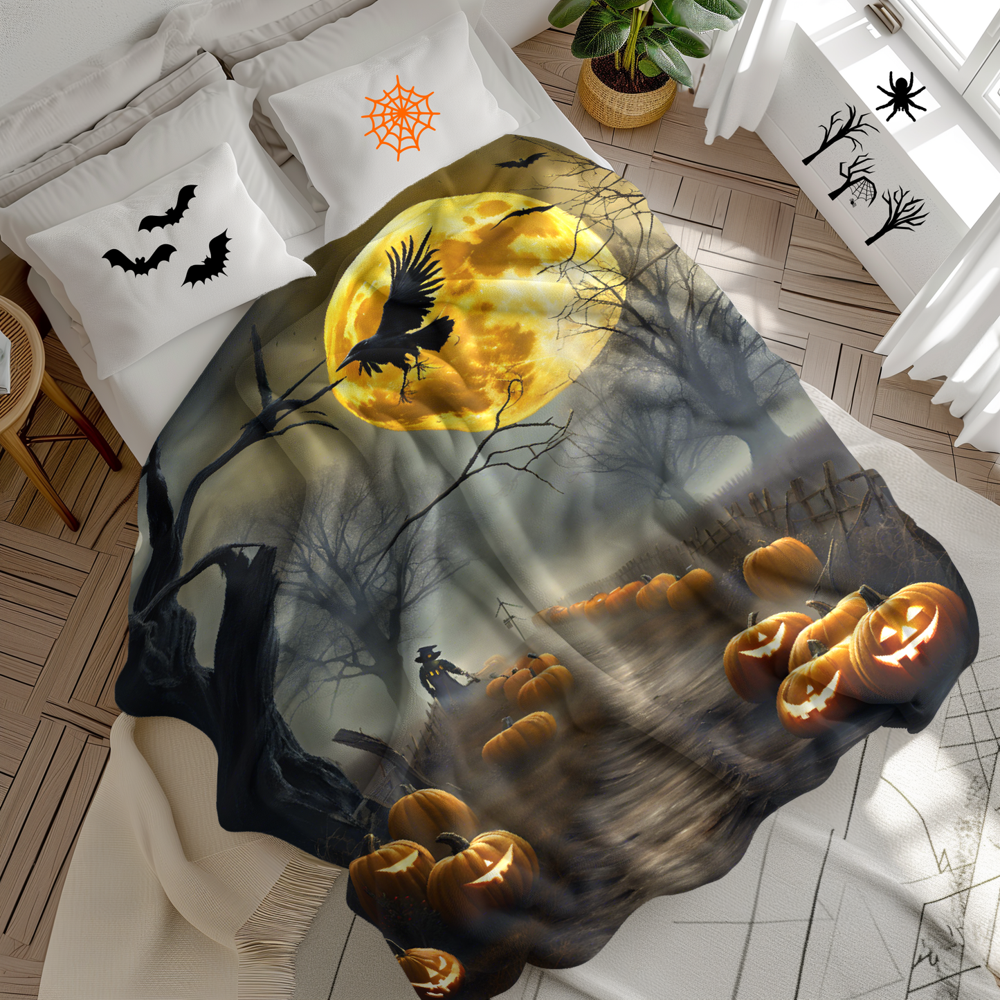 Haunted Halloween Blanket