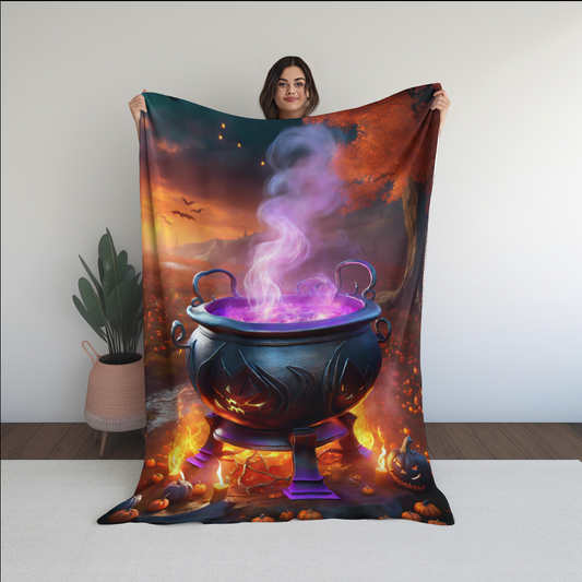 Witches Cauldron Plush Blanket