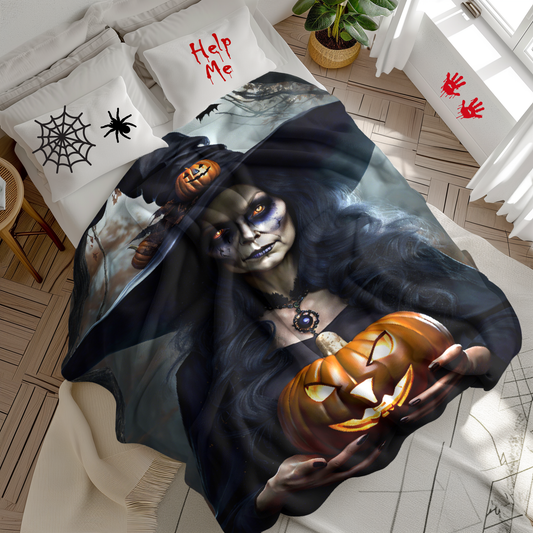 Halloween Witch Plush Blanket