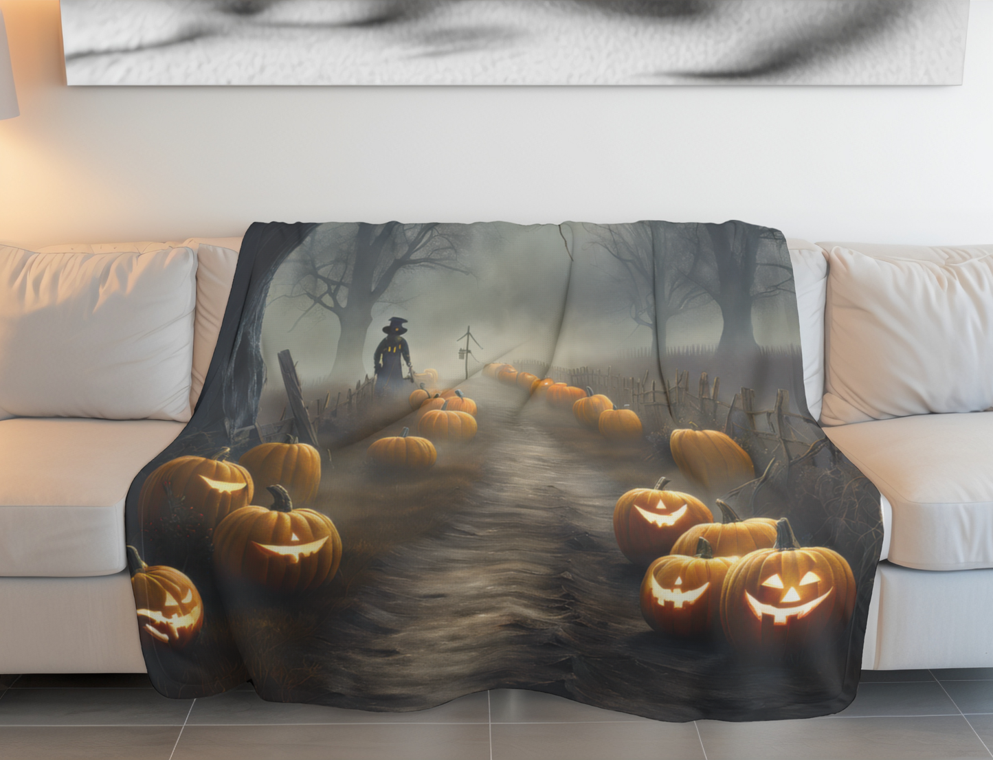 Haunted Halloween Blanket