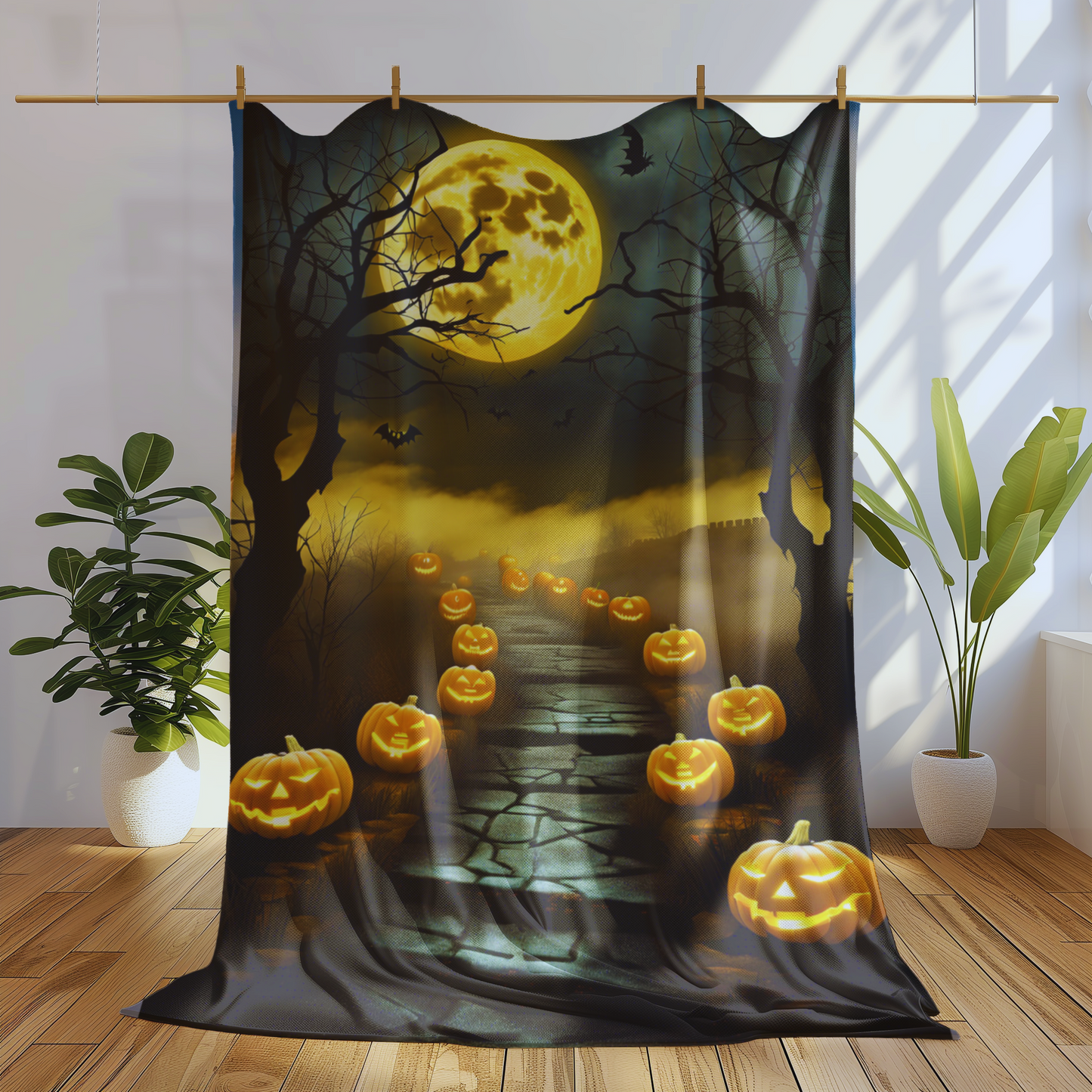 Jack-o-Lantern Halloween  Blanket