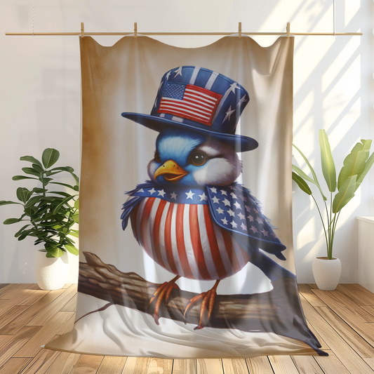 Beautiful Bird Plush Blanket