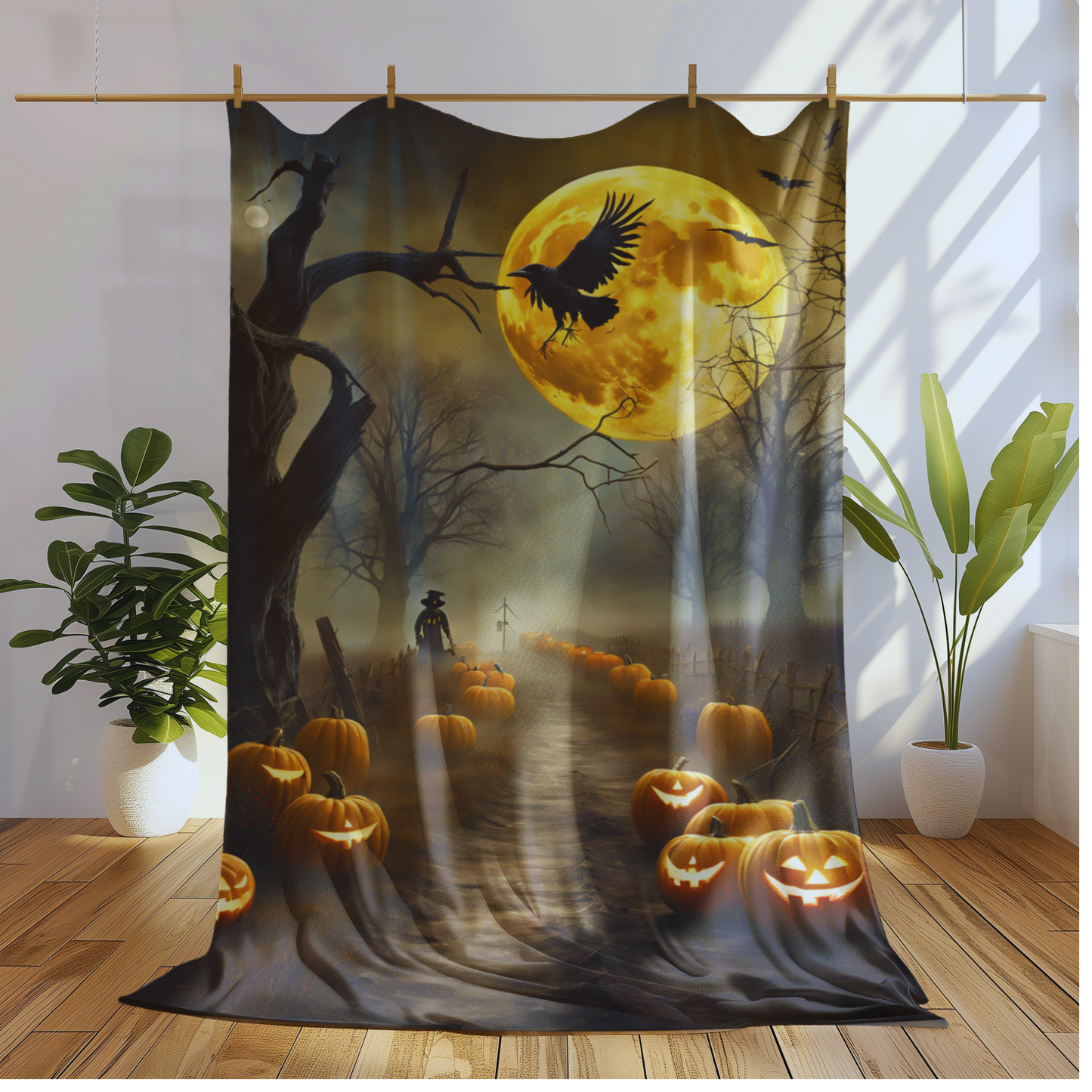 Haunted Halloween Blanket