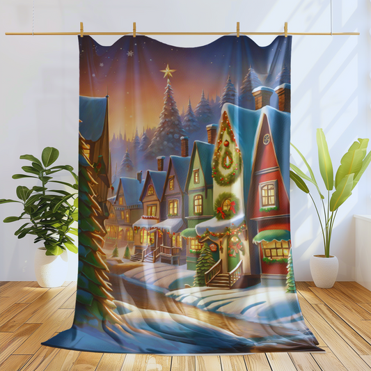 Christmas Village Blanket