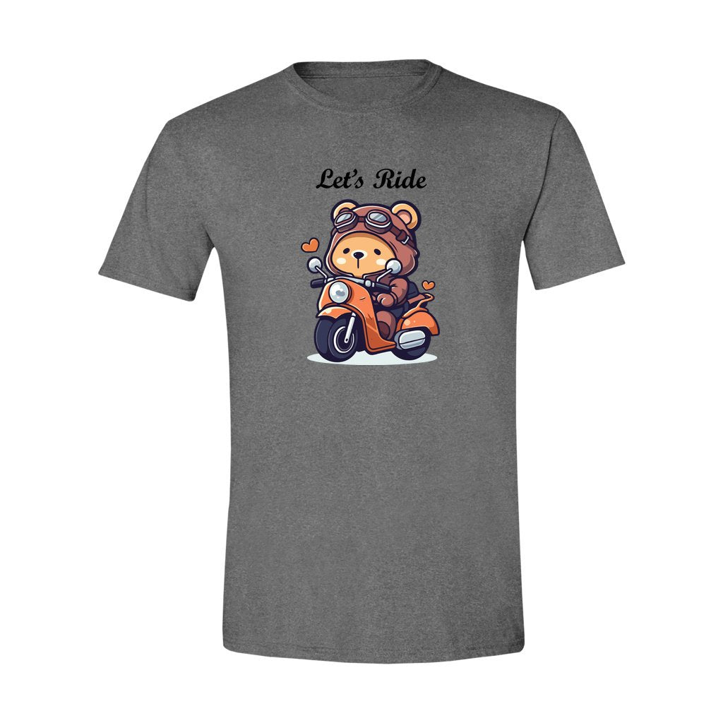 teddy bear on a scooter t-shirt