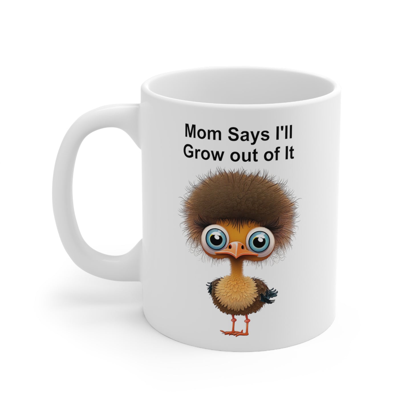 funny ostrich coffee mug