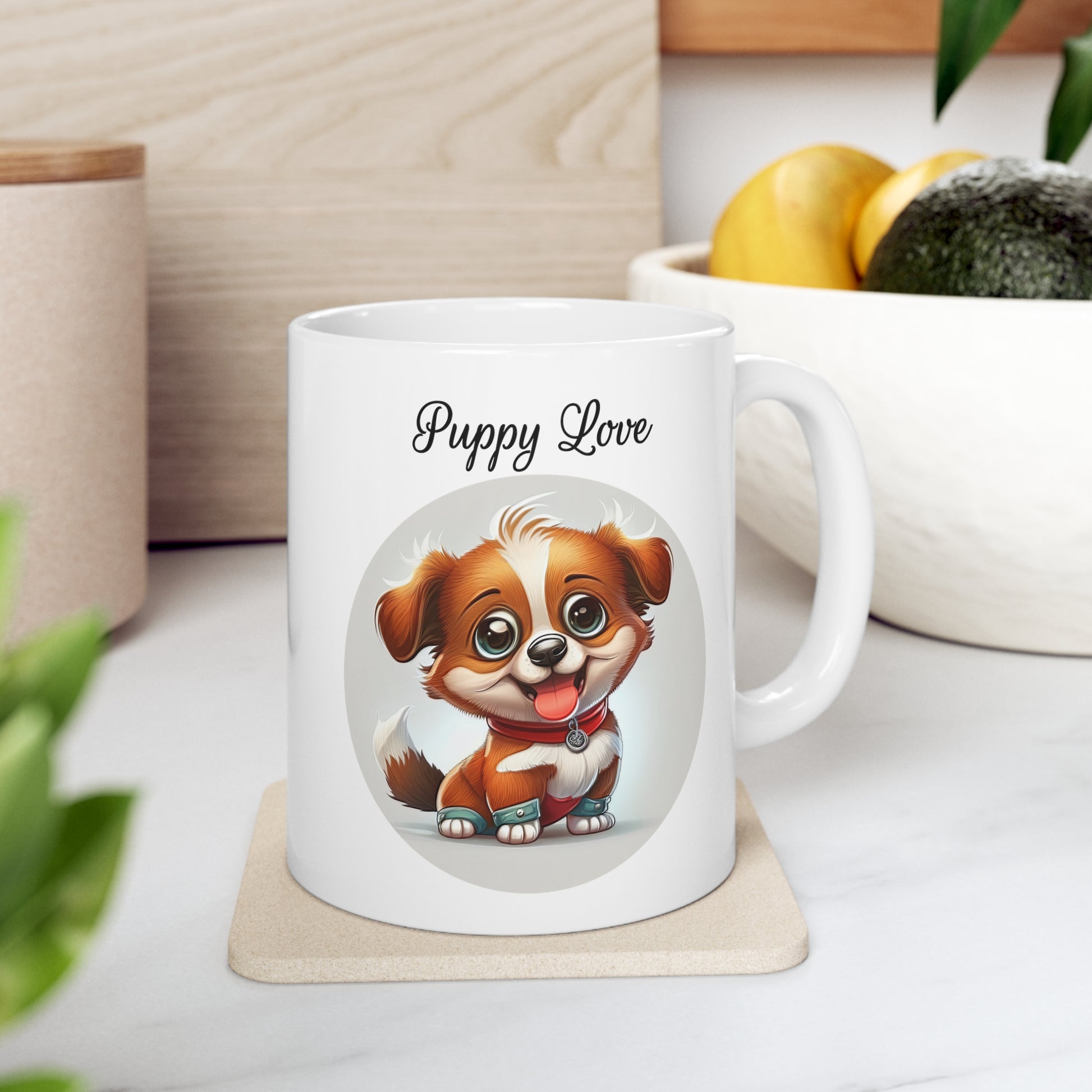 cute puppy coffee mug