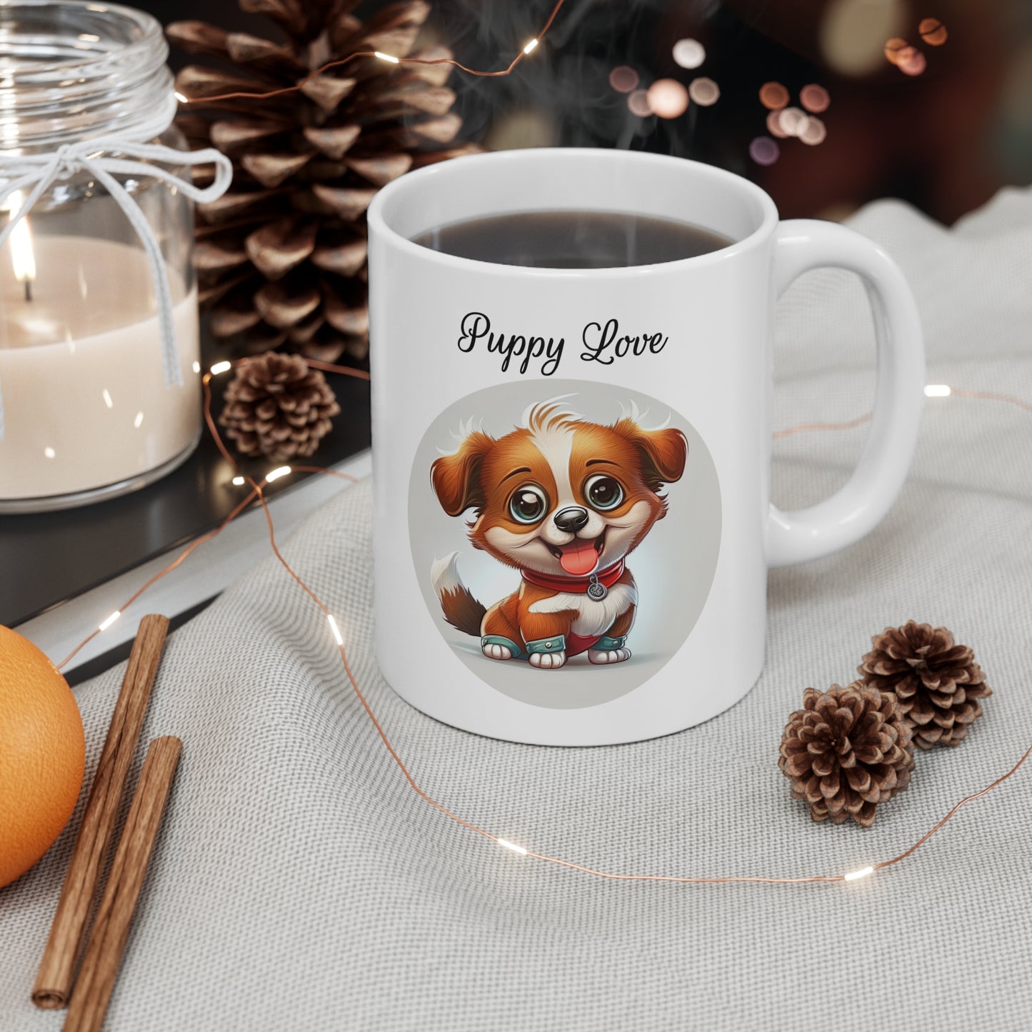 cute puppy coffee mug