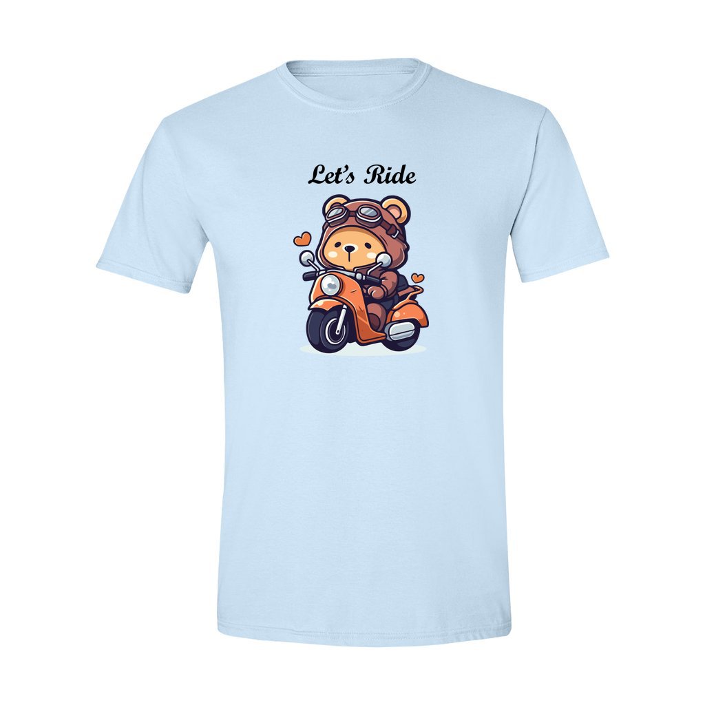 teddy bear on a scooter t-shirt