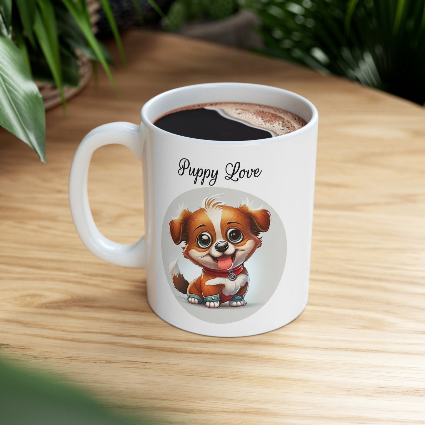 cute puppy coffee mug