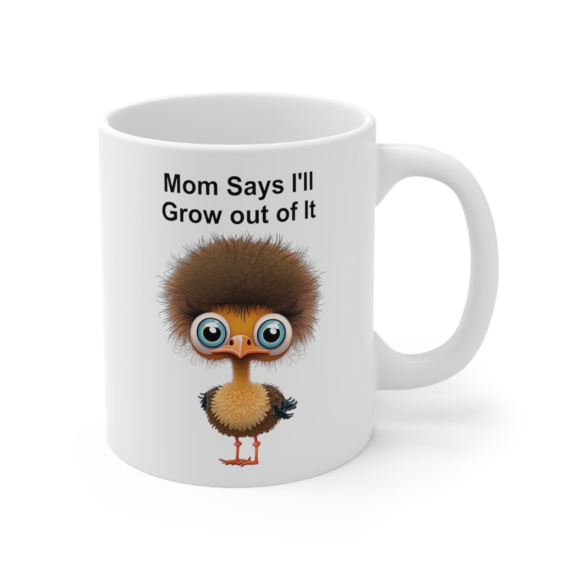 funny ostrich coffee mug